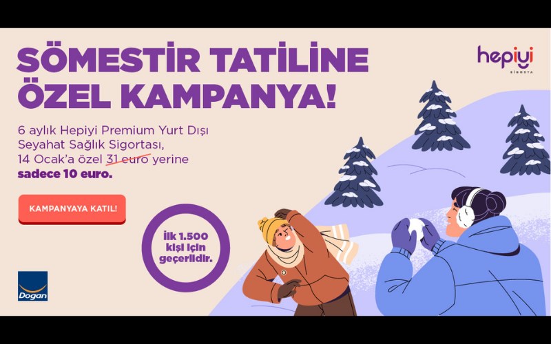 HEPİYİ’DEN SÖMESTİR TATİLİNE ÖZEL KAMPANYA!