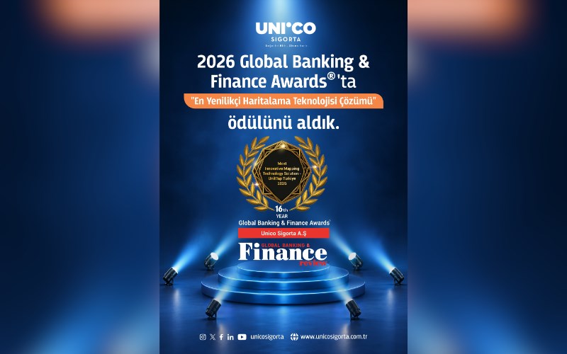 Unico Sigorta'nın UniMap Projesine Uluslararası Ödül